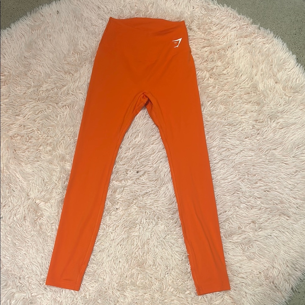 Gymshark Orange Leggings for Active Wear